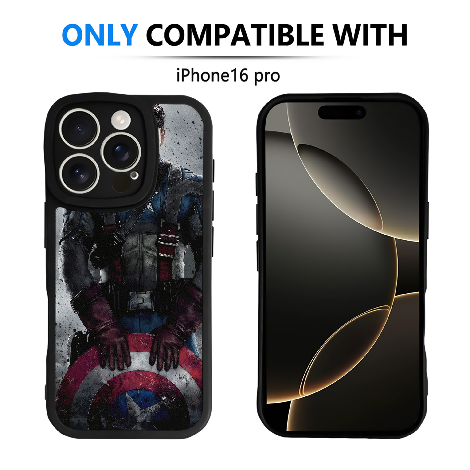 （画像用） アベンジャーズ The Avengers 【iPhone 16シリーズ対応】シリコンスマホケース（レザー調） 材質：シリコン